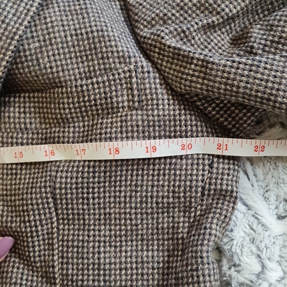 VTG Barney's 100% Wool Suit Jacket Tweed Small - Picture 11 of 13